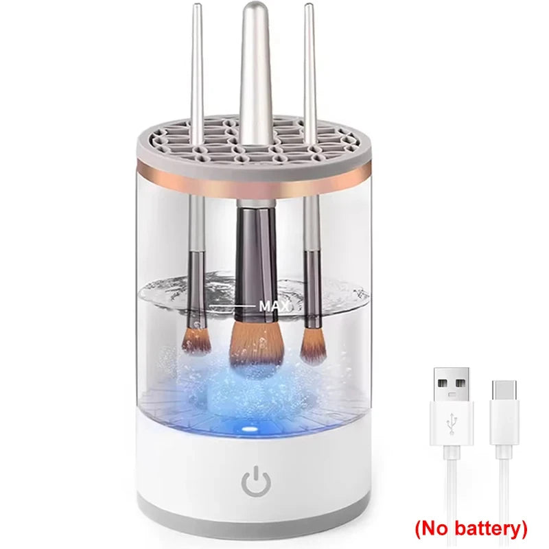 USB Portable Electric Makeup Brush Cleaner Washing Stand