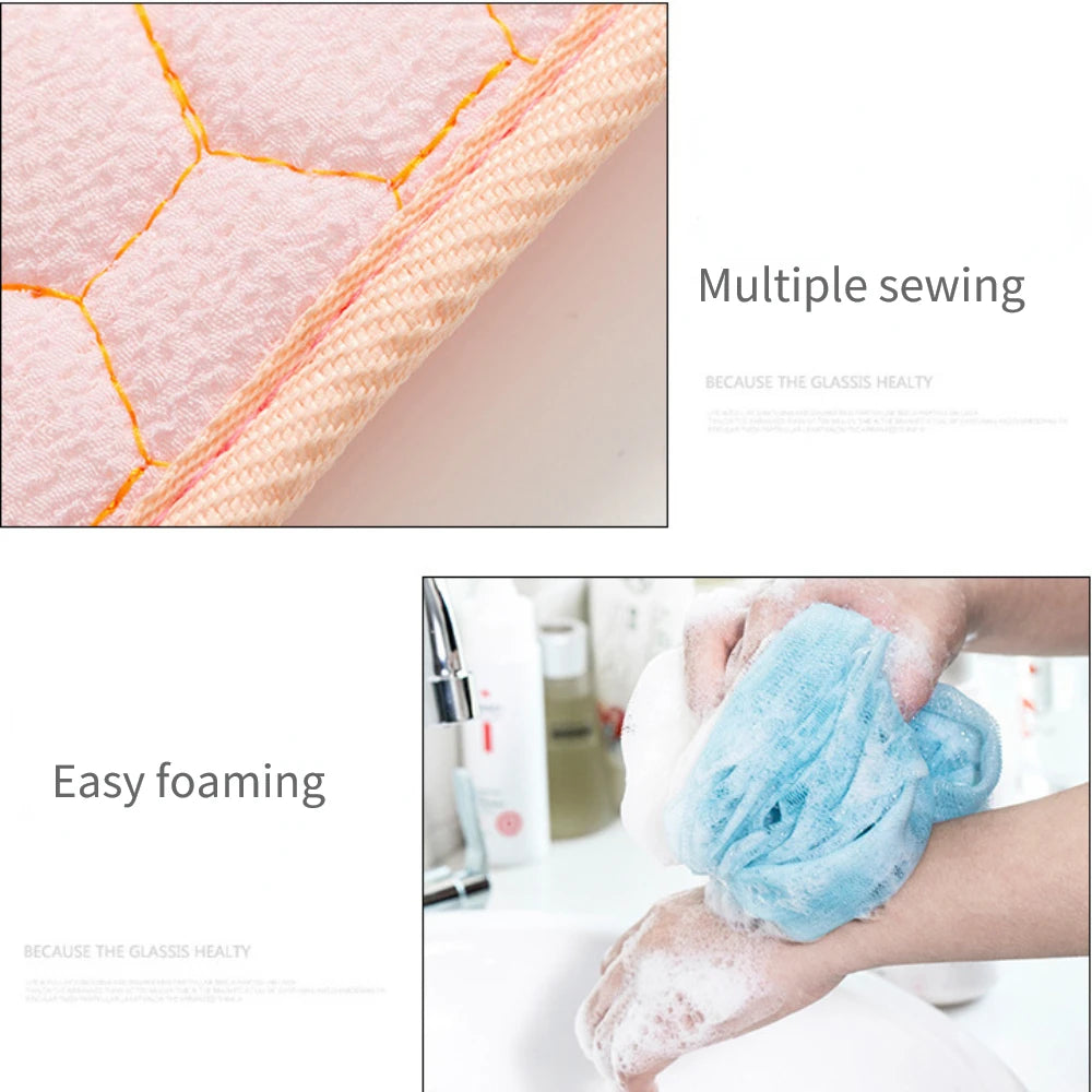 3-Piece Exfoliating Bath Washcloth Shower Scrubber Set