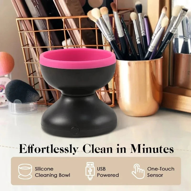 USB Portable Electric Makeup Brush Cleaner Washing Stand