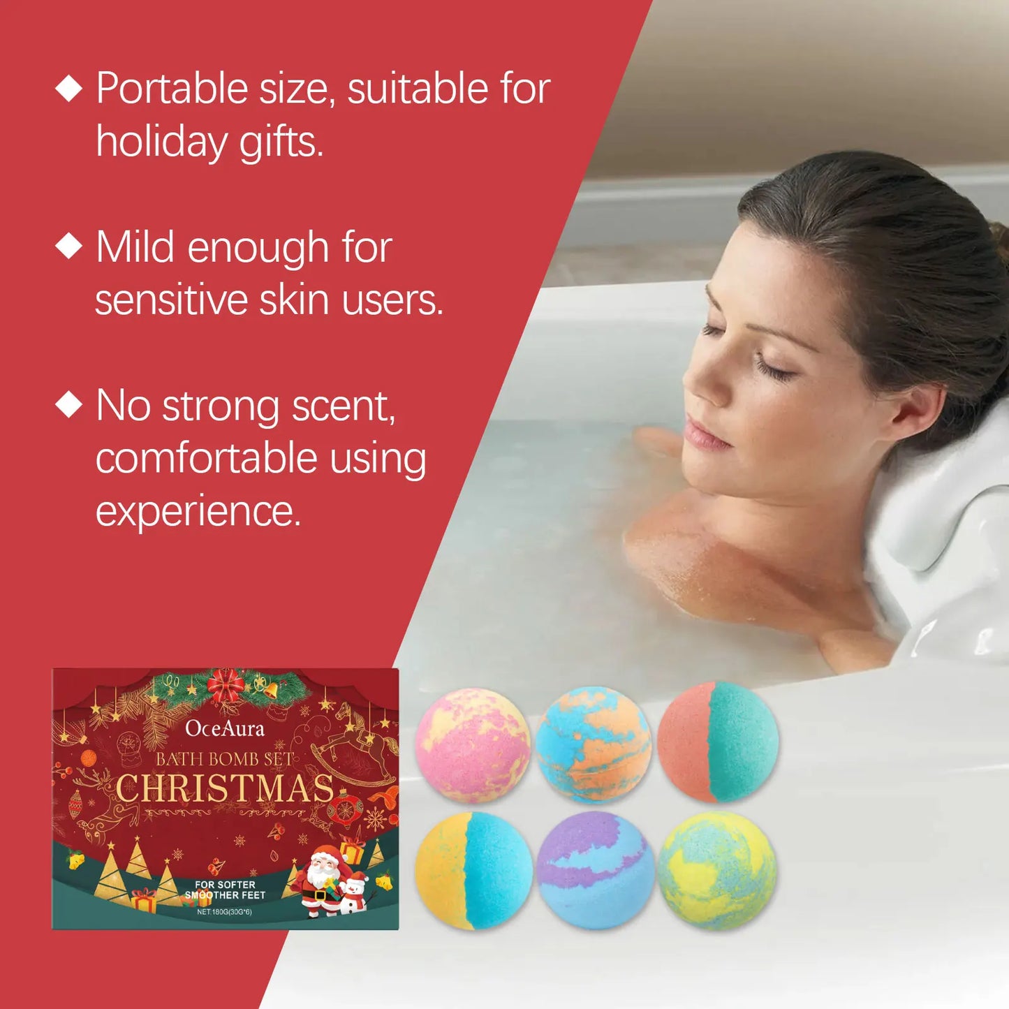 Christmas Aromatherapy Foam Shower Ball