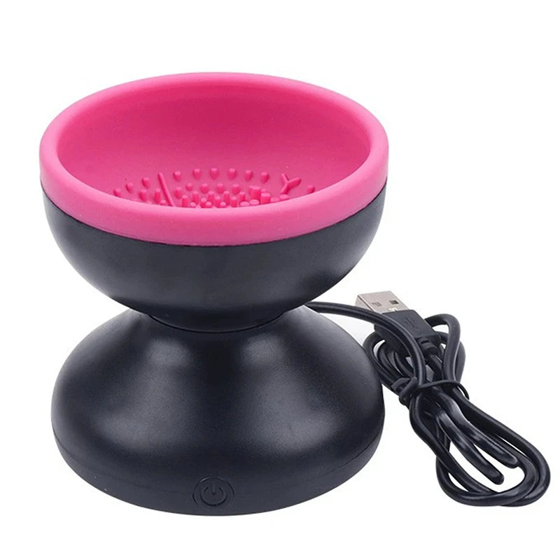USB Portable Electric Makeup Brush Cleaner Washing Stand