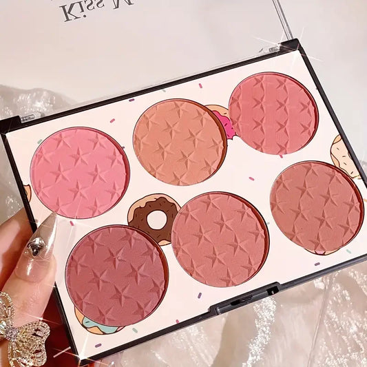 6-Color Matte Blush Palette