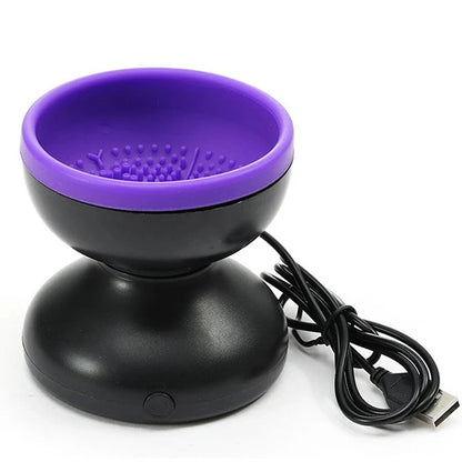 USB Portable Electric Makeup Brush Cleaner Washing Stand