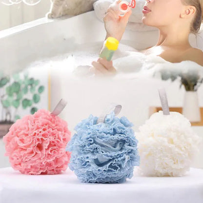 Soft Mesh Bath Puff Exfoliating Shower Sponge Scrubber