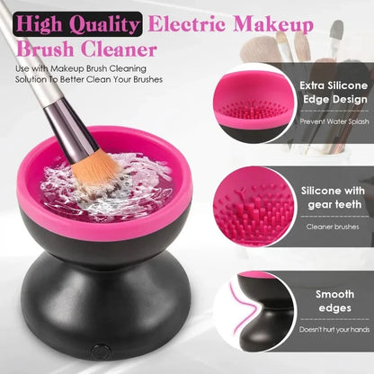 USB Portable Electric Makeup Brush Cleaner Washing Stand