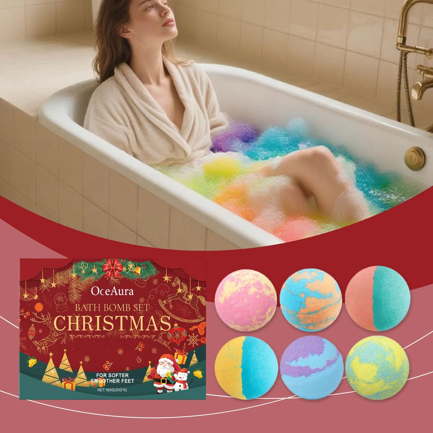 Christmas Aromatherapy Foam Shower Ball
