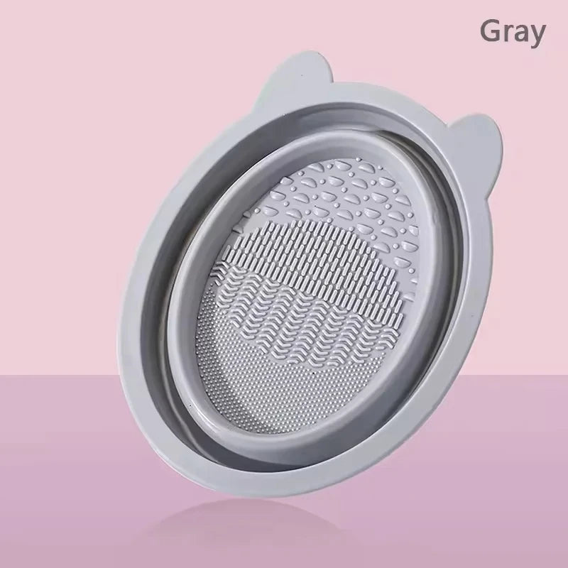 USB Portable Electric Makeup Brush Cleaner Washing Stand