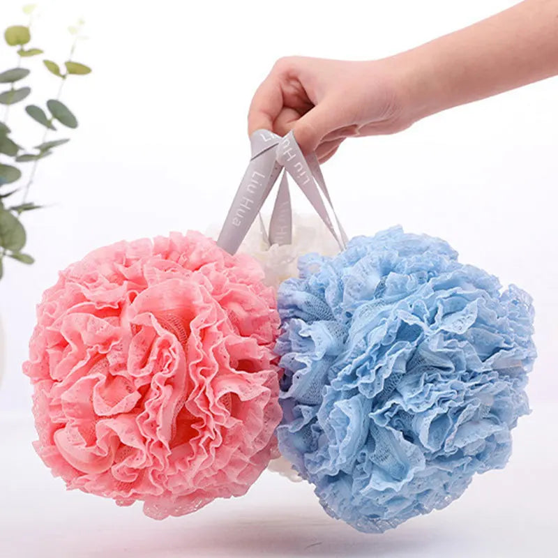 Soft Mesh Bath Puff Exfoliating Shower Sponge Scrubber