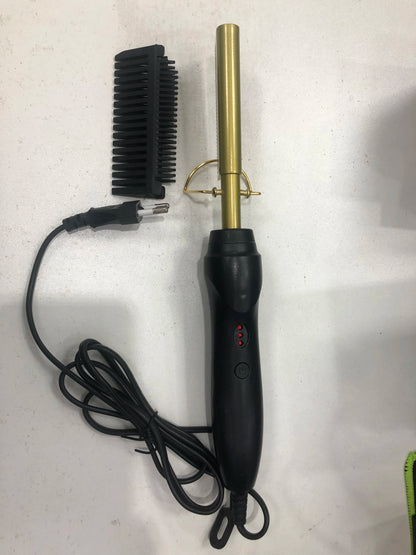 Electric Hot Comb Hair Straightening Brush