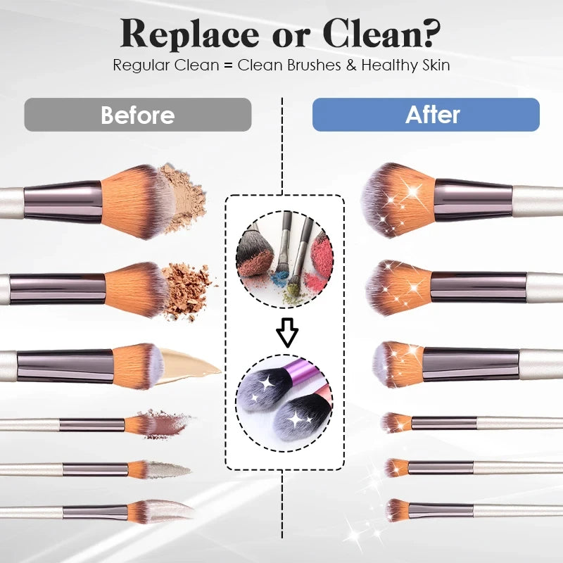 USB Portable Electric Makeup Brush Cleaner Washing Stand