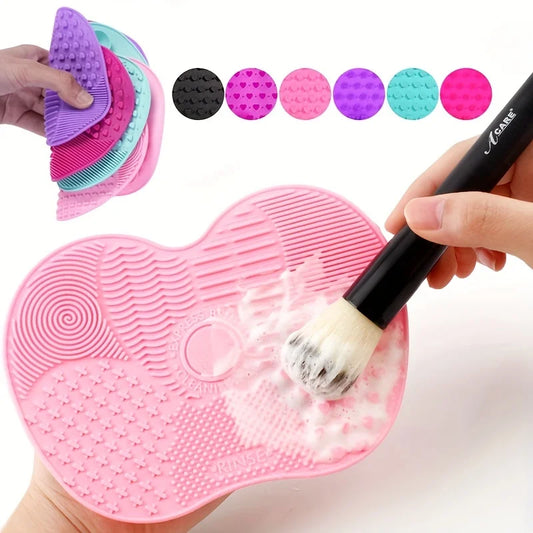 Silicone Apple Makeup Brush Cleaner Pad