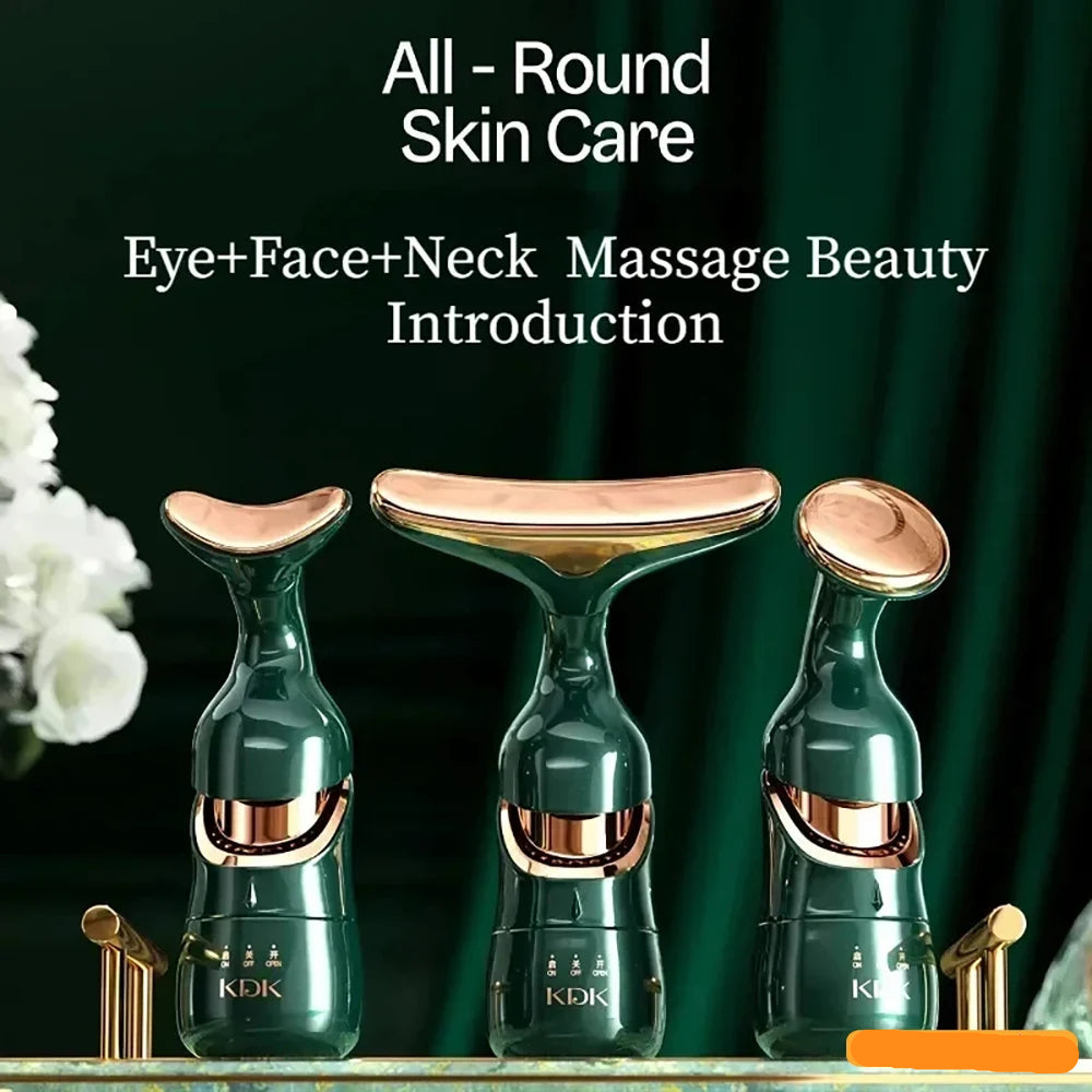 3-in-1 EMS Facial Lifting Neck Eye Massager Device