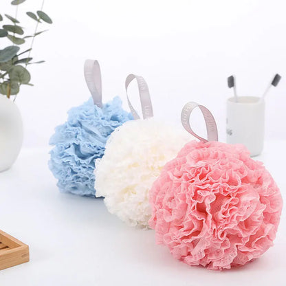 Soft Mesh Bath Puff Exfoliating Shower Sponge Scrubber