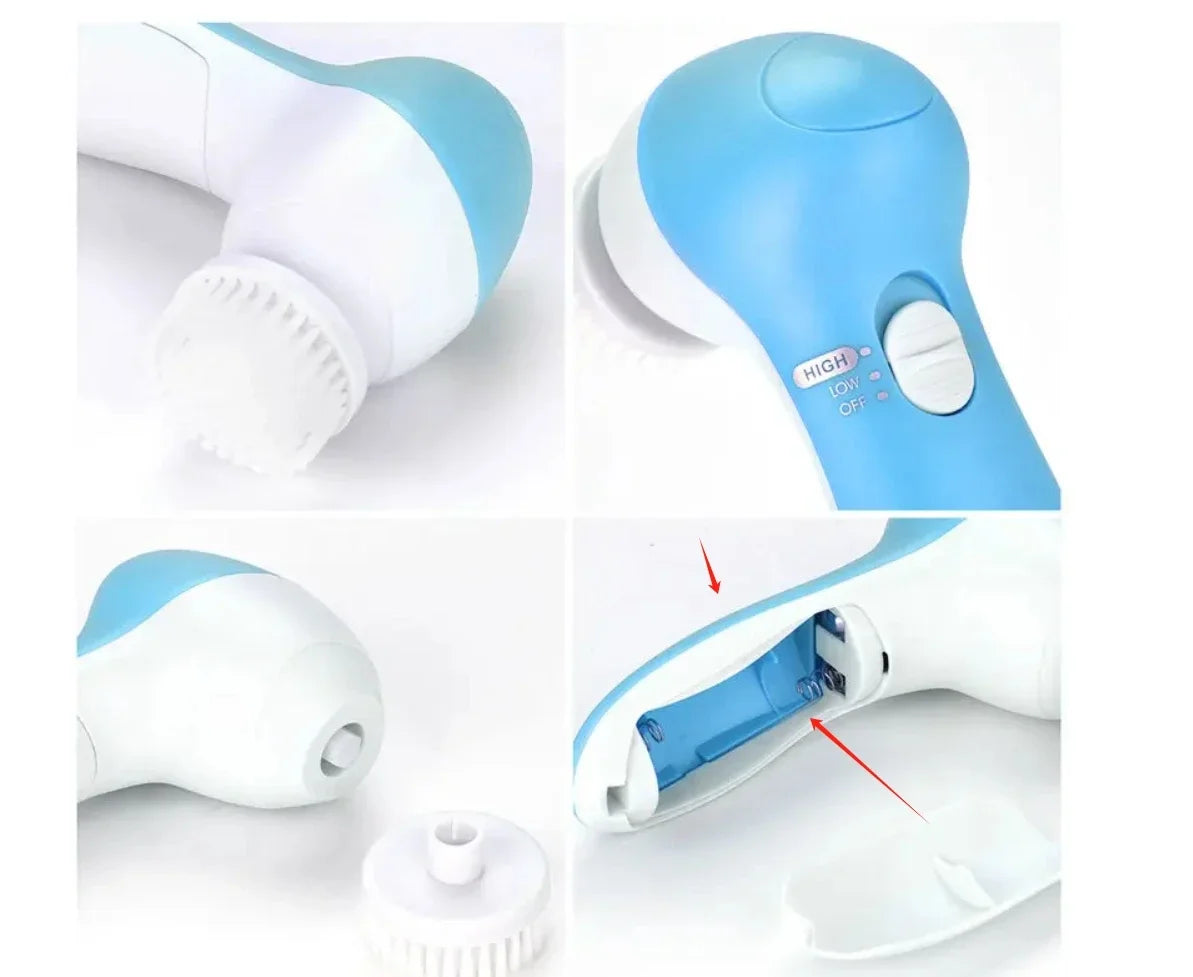 5-in-1 Electric Facial Cleansing Brush